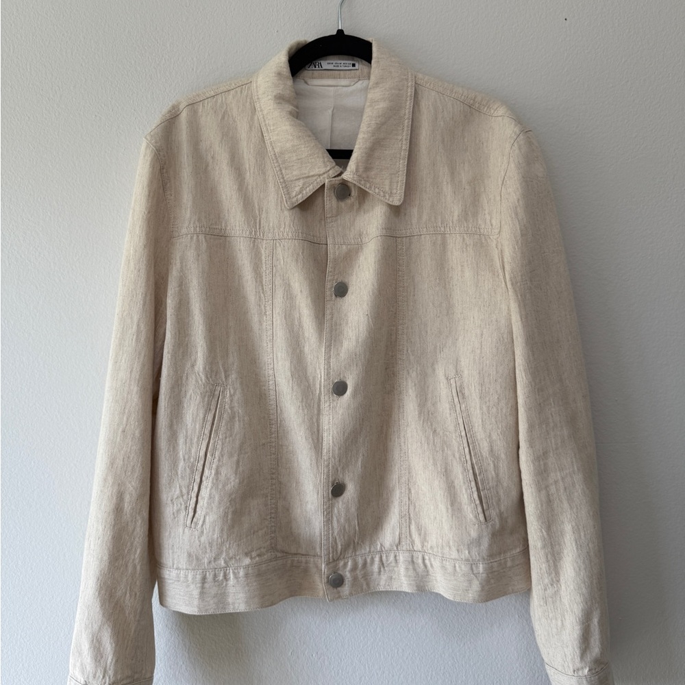 Men's Cream Jacket from Zara